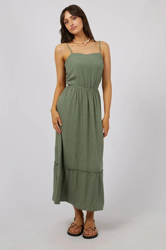 AAE Linen Maxi Dress - Khaki