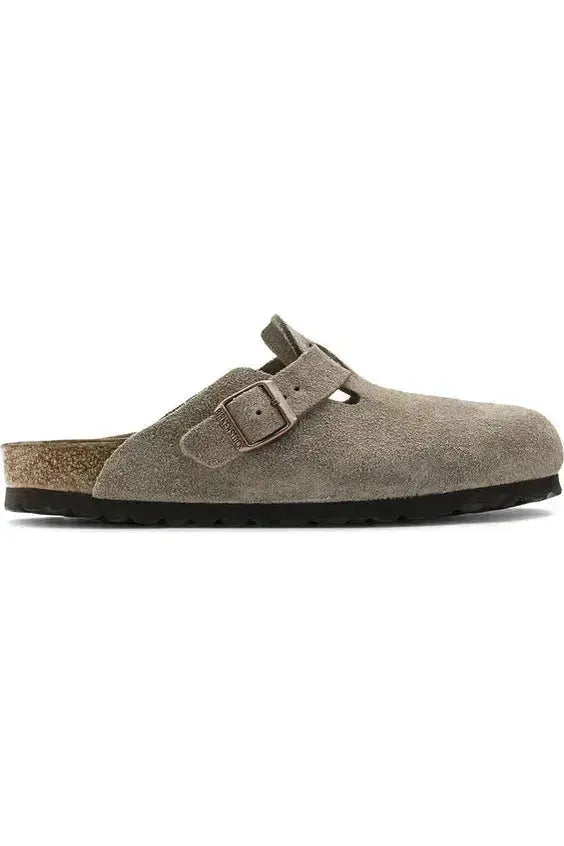 Birkenstock Boston Suede Clog - Taupe