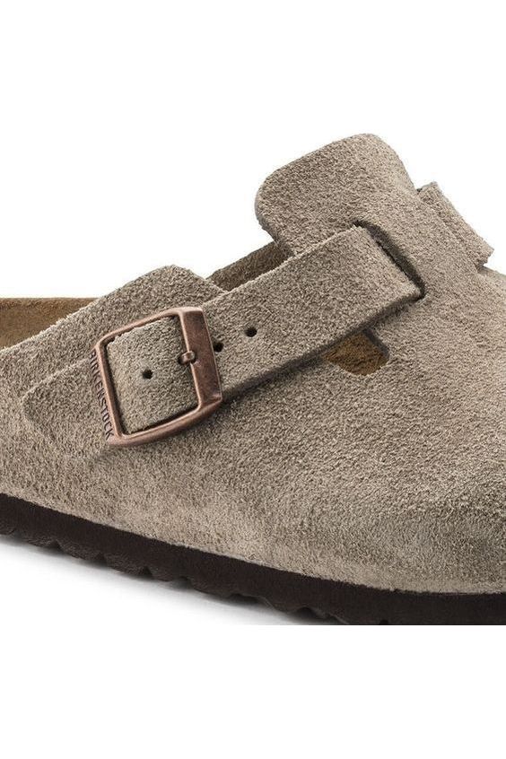 Birkenstock Boston Suede Clog - Taupe