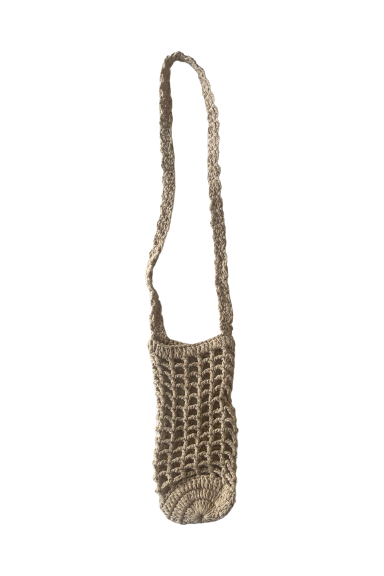 Macrame bottle holder