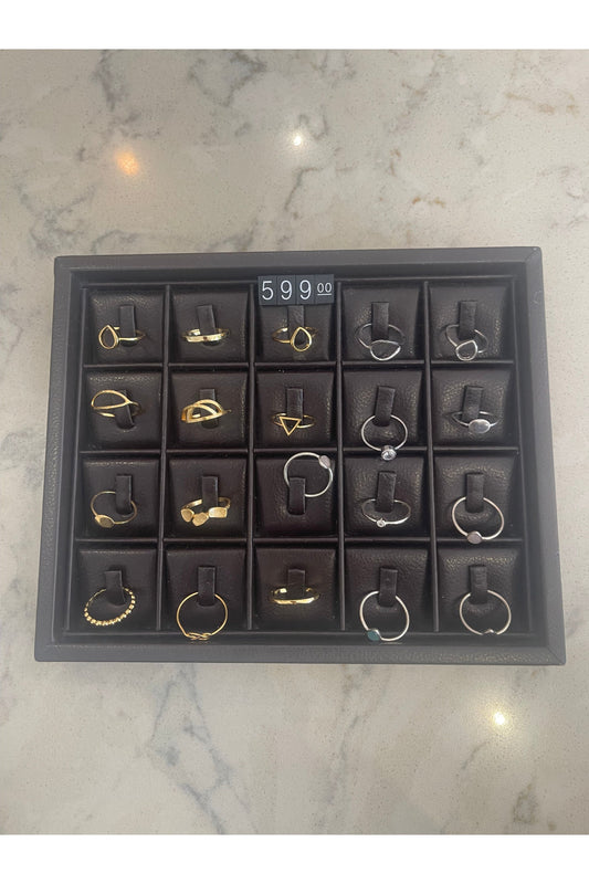 Petite silver rings