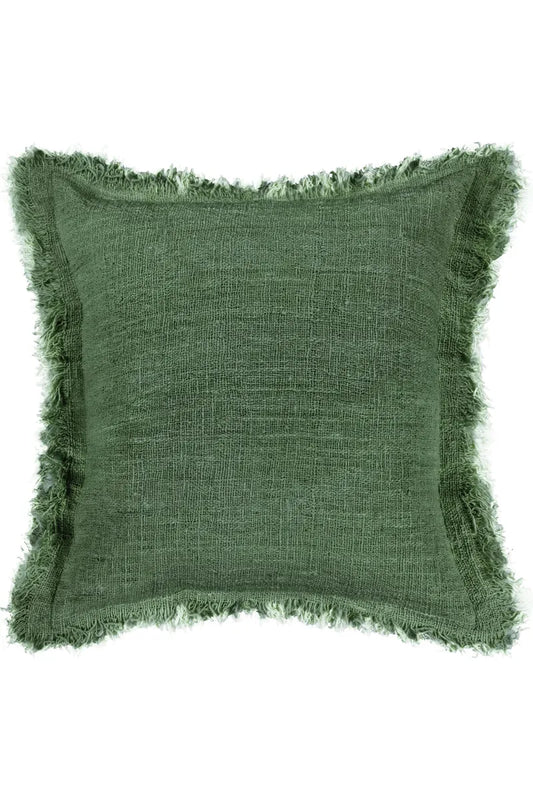 Sage cotton cushion