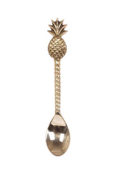 Brass Teaspoon - Pineapple